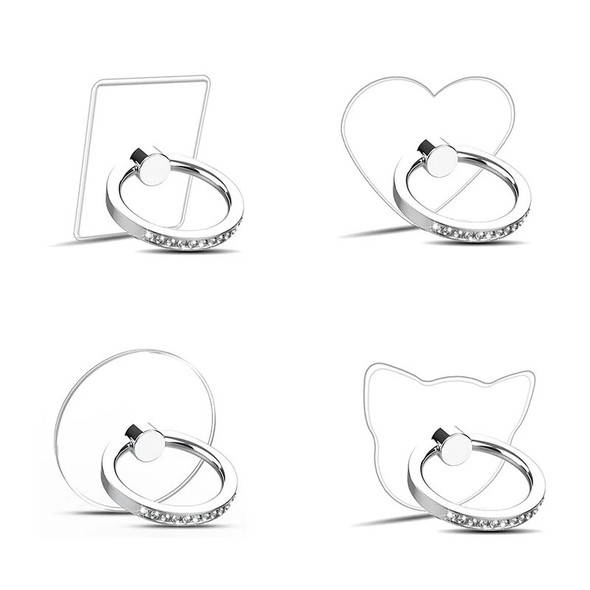 Cell Phone Ring Holder Stand Diamond Transparent Finger Grip Clear 360 Degree Rotation Kickstand Compatible iPhones Cell Phone Ring Holder Stand Diamond Transparent Finger Grip Clear 360 Degree Rotation Kickstand Compatible iPhones