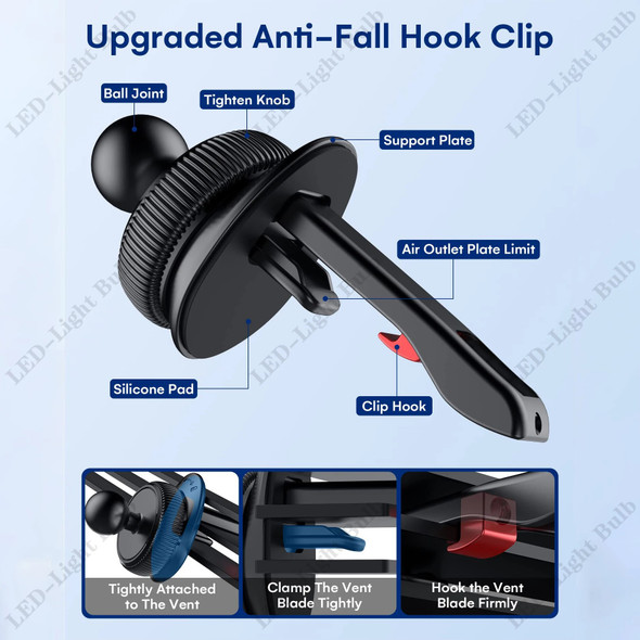 17mm Ball Head Base for Car Phone Holder Universal Car Air Vent Mobile Phone Stand GPS Bracket Car Air Outlet Clip Accessories