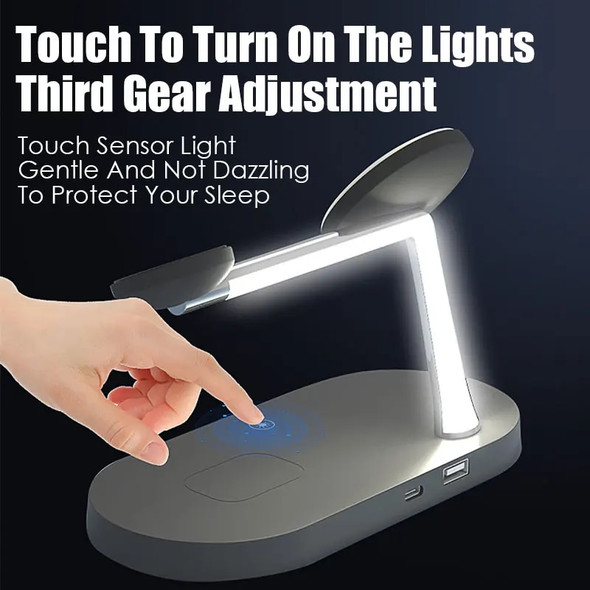 4 in 1 Fast Magnetic Wireless Charger Stand For Magsafe iphone 12 11 Apple Watch 6 5 4 3 Airpods Pro Fast Charging Dock Station