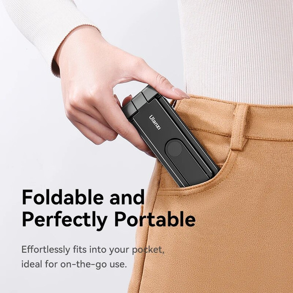 Ulanzi MA26 Mobile Phone Holder Stand Aluminium Universal Super Mini Portable With Dual Cold Shoe For iPhone 15 8 Samsung Xiaomi