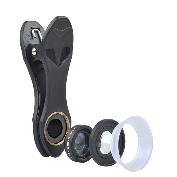APEXEL New 2in 1 macro lens 12x/ 24x super macro lens detechable universal clip lens for Xiaomi ios android all smartphone 24XM