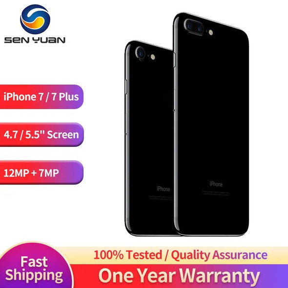 Original Apple iPhone 7 / iPhone 7 Plus 4G LTE Mobile Phone 32GB/128GB/256GB ROM 4.7"/5.5" 12MP Fingerprint Unlocked CellPhone