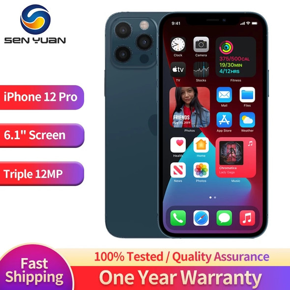 Apple iPhone 12 Pro iPhone 12pro 6.1" 6G RAM 128GB/256GB ROM Original A14 Bionic Chip Unlocked Smartphone Face ID 12MP 5G