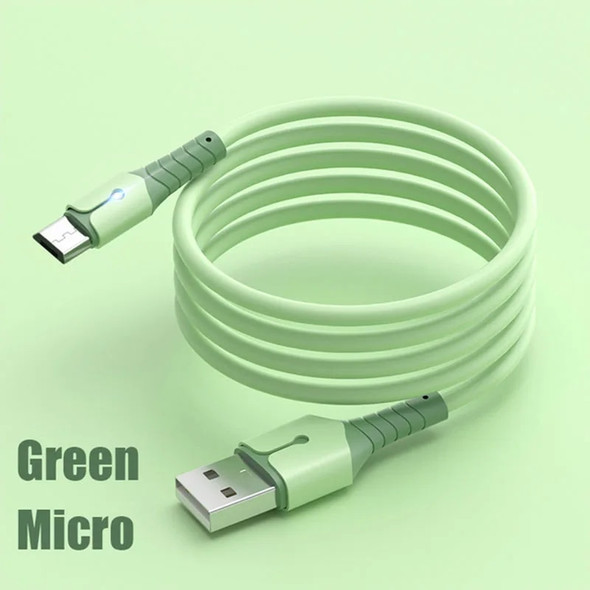 Liquid Silicone Micro USB Cable Fast Charging Phone Charger Micro Cable For Samsung S7 S6 POCO Xiaomi Redmi Android USB Cable