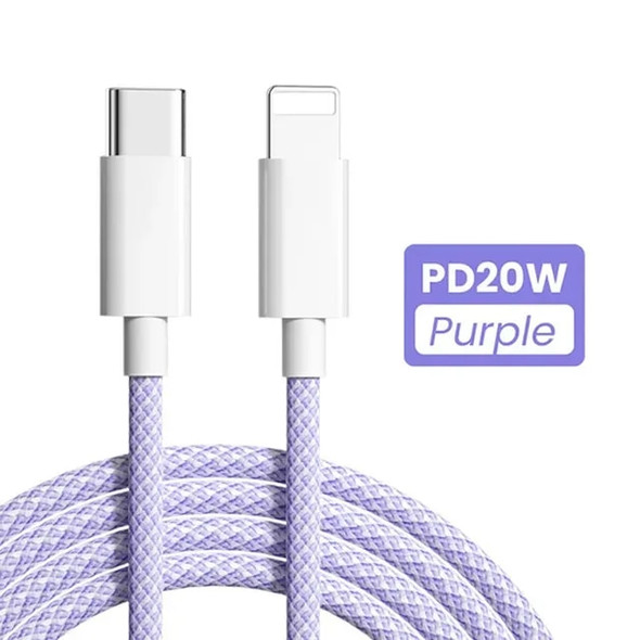 20W PD USB Cable for Apple iPhone 14 13 12 11 Pro Max Type C to Lighting Fast Charging Cable for ipad Data USB C to IOS Cable
