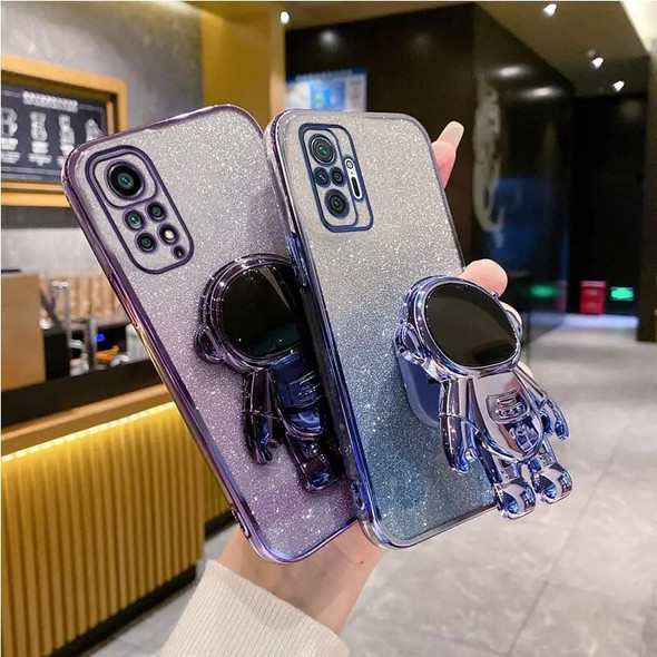 Note11 Gradual Astronaut Holder Case On For Xiaomi Redmi Note 11 Pro 4g 5g 11s 11t 11E 11proPlus 10 10s 9 8 7 Stand Cover Note13