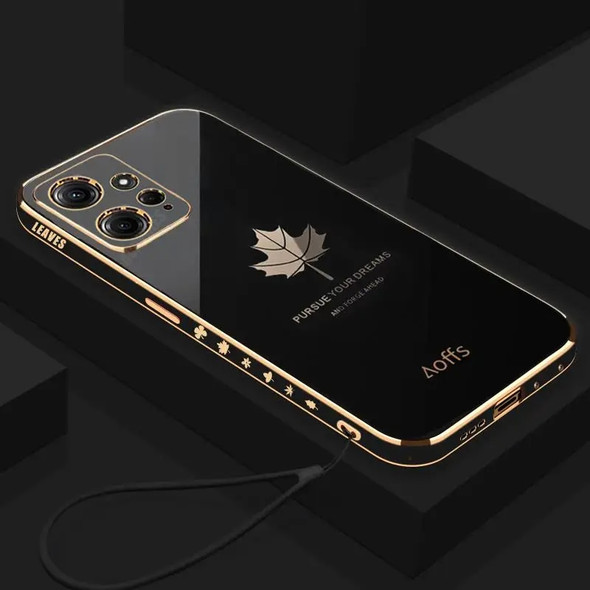 Note12 Luxury Maple Leaf Lanyard Case On For Xiaomi Redmi Note 12 4g 11 Pro Plus 12pro 5g 10s 10 9 8 Plating Silicone Cover 12c Note12 Luxury Maple Leaf Lanyard Case On For Xiaomi Redmi Note 12 4g 11 Pro Plus 12pro 5g 10s 10 9 8 Plating Silicone Cover 12c