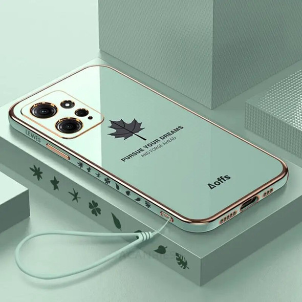 Note12 Luxury Maple Leaf Lanyard Case On For Xiaomi Redmi Note 12 4g 11 Pro Plus 12pro 5g 10s 10 9 8 Plating Silicone Cover 12c Note12 Luxury Maple Leaf Lanyard Case On For Xiaomi Redmi Note 12 4g 11 Pro Plus 12pro 5g 10s 10 9 8 Plating Silicone Cover 12c