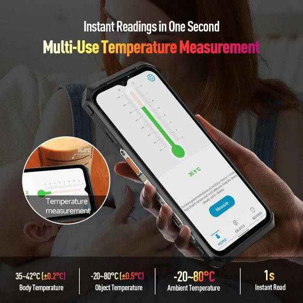 Ulefone Power Armor 18 Ultra 5G Rugged Smartphones 12GB+512GB 6.58Inch FHD Android 13 Mobile Phone 9600mAh 66W Fast Charging NFC