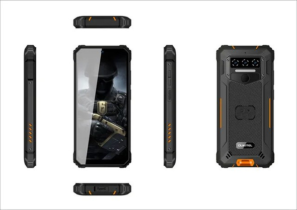 Oukitel WP23 Rugged Android 13 4GB 64GB 10600mAh Battery 13MP Rear Camera 6.52" HD+Display