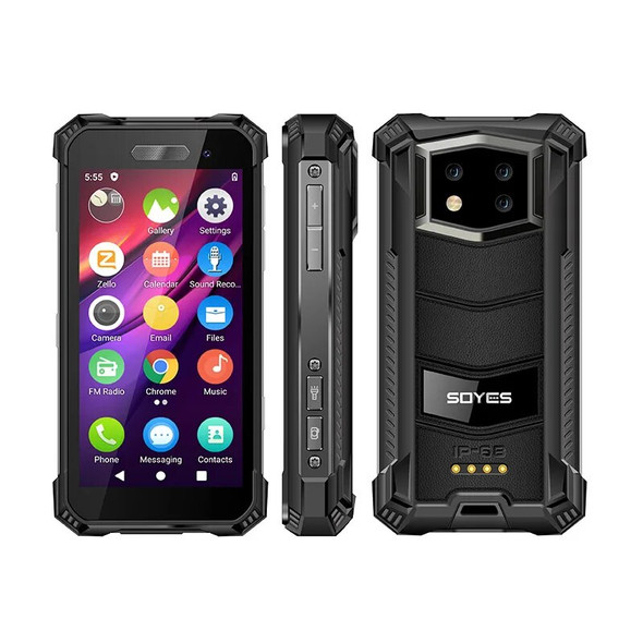 SOYES S10 Max Mini Rugged Smartphone 8GB+256GB 3.5 Inch Octa Core Android 10 Dual Cards 4G Mobile Phone 2400mAh Global version