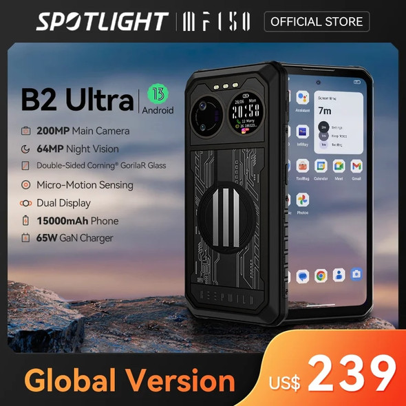 [World Premiere] IIIF150 B2 Ultra Rugged MobilePhone 15000mAh 120Hz 6.8'' Screen 12GB 256GB 200MP Micro-Motion Sensing