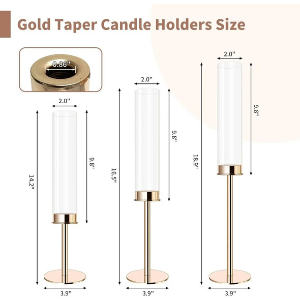 Candlesticks for Candles and Holders Taper Candle Holder Set of 6 Coffee Tables Piloser Decorative Vase Wedding Decorations Home