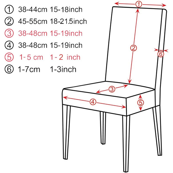 Jacquard Elastic Chair Covers Dining Chair Cover Flexible Slipcover Chair Seat Cover Home Decoration Wedding Banquet Hotel 1 Pc