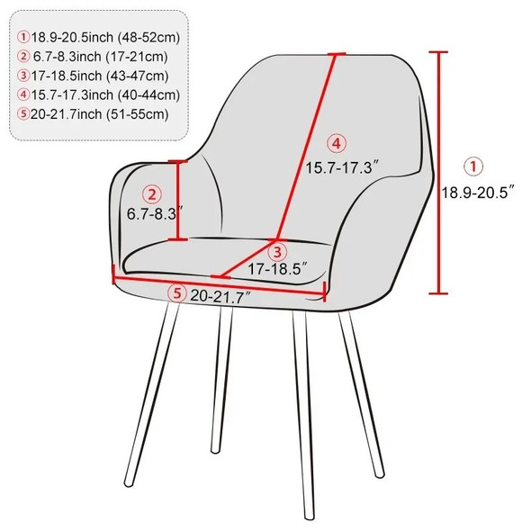 High Arm Chair Cover Stretch Polar Fleece Dining Chair Covers Armchair Cover Kitchen Seat Covers Chairs For Hotel Home Party