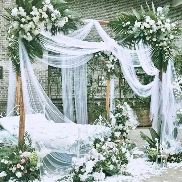 10/5m Wedding Decoration Tulle Roll Crystal Organza Sheer Fabric For Birthday Party Backdrop Wedding Chair Sashes Decor Yarn