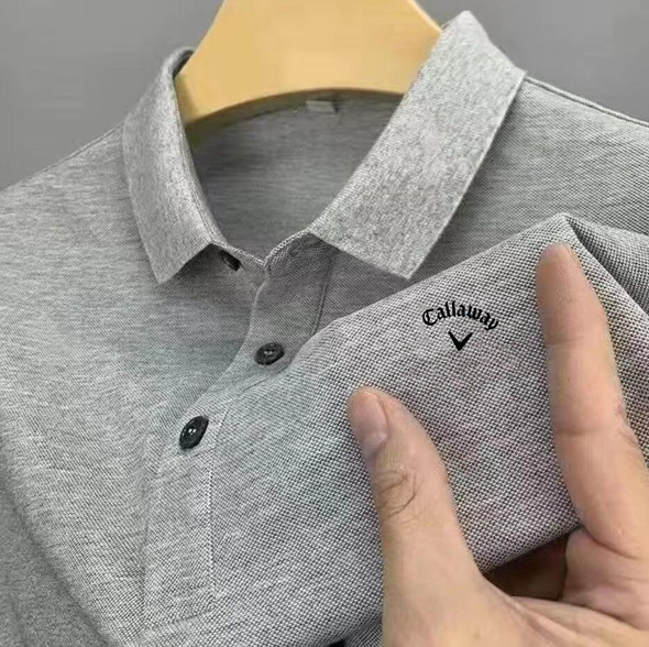 Summer Callaway Men's Golf Printed Shirt Quick Drying Polo Shirt