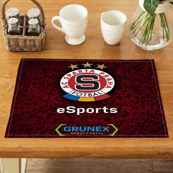 Nice AC Sparta Praha Placemat Linen Dining Table Mats Pads Bowl Cup Mat Home Decor Kitchen Accessories