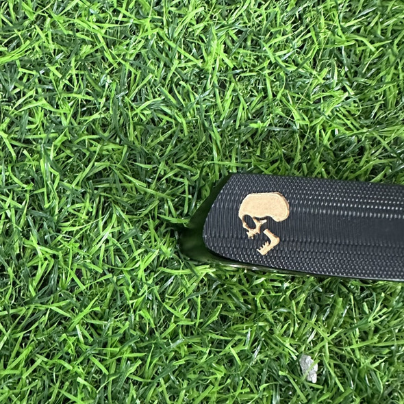 Men's Golf Putter Newport 2 Skull Gold With Headcover Right Handed