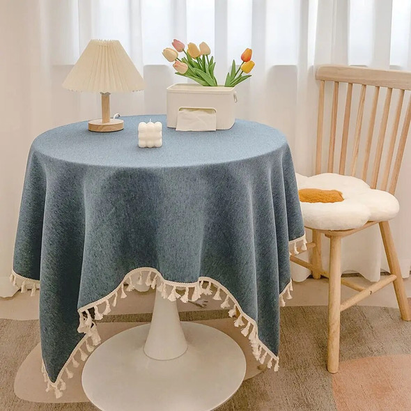 1380678 Wind table cloth home tea table cloth cotton linen rectangular simple table cloth table mat