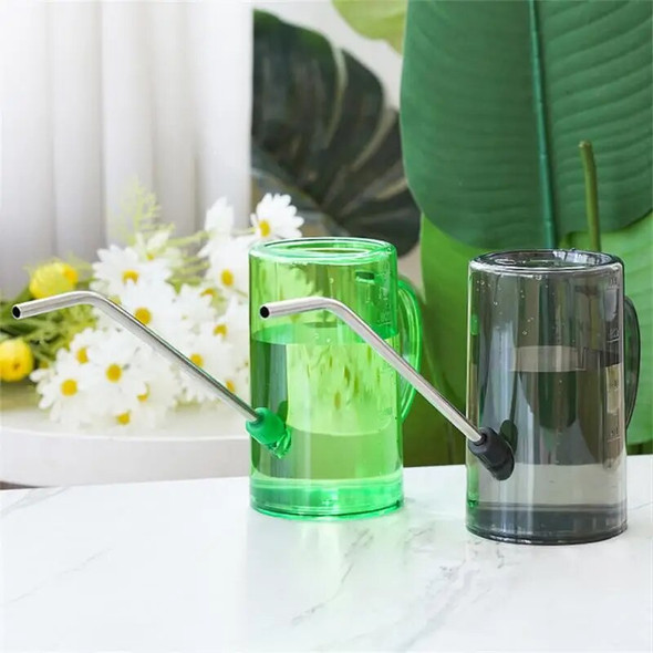 Plastic Watering Can Bottle Stainless Steel Long Spout Watering Pot Shatterproof For Outdoor And Indoor House Plants Flowers