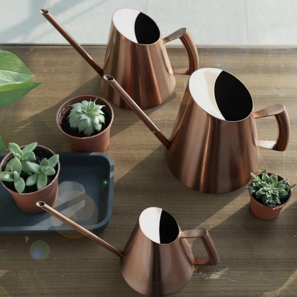 Long spout stainless steel watering can perfect watering for gardening potted plant handles watering garden shower Long spout stainless steel watering can perfect watering for gardening potted plant handles watering garden shower