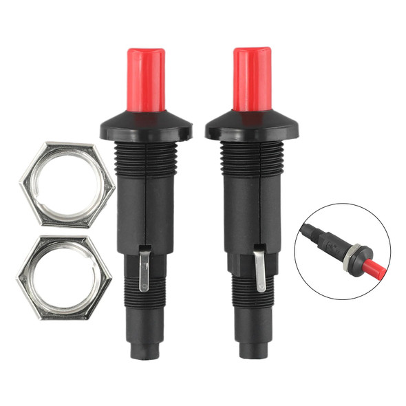 2Pcs Gas Heater Outlet Piezo Plug Button Igniter Gas Heater Igniter Spark Plug For Outdoor Camping Picnic Stove Part