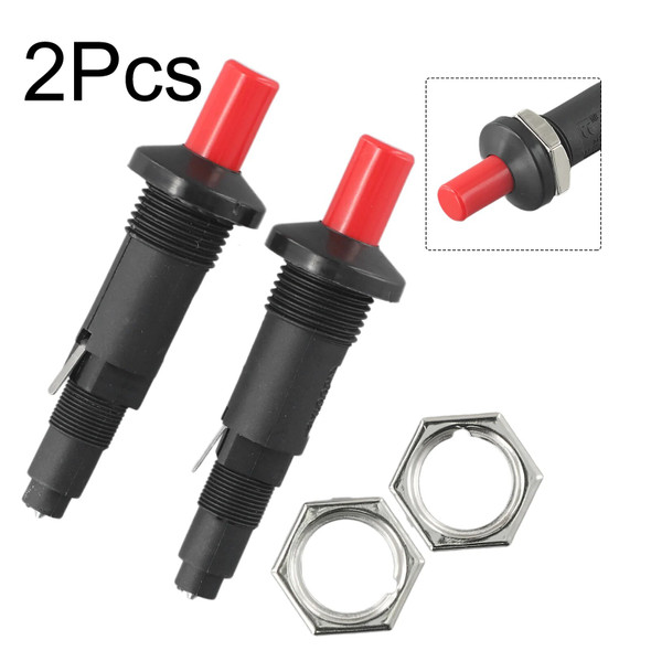 2pcs Gas Heater Outlet Piezo Plug Button Igniter Gas Heater Igniter Spark Plug For Outdoor Camping Picnic Stove Accessories