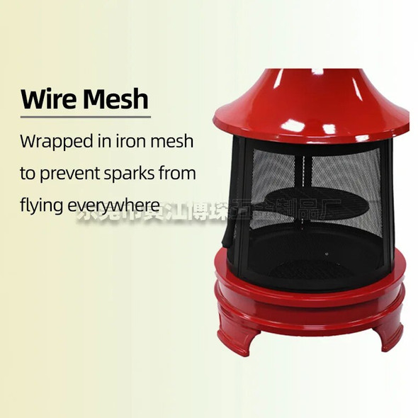 Home outdoor wood stove garden heating barbecue oven Europe and the United States outdoor oven garden stove