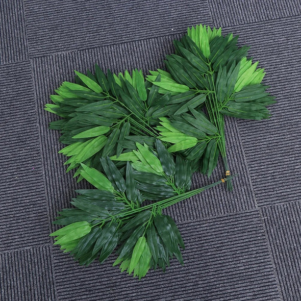Artificial Leaves Green Plants Plants Greenery Leaves 100pcs for Outdoor Indoor Decoration Bamboo
