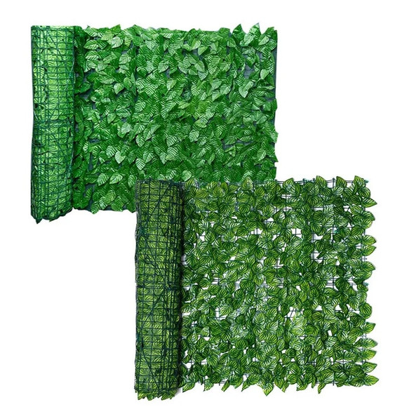 Artificial Leaf Privacy Fence Roll Wall Landscaping Privacy Fence Plant Outdoor Garden Balcony Decoration Artificial Ivy Hedge