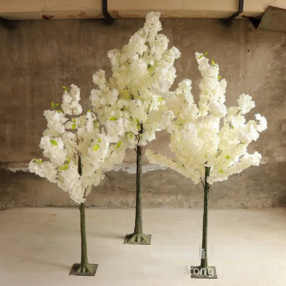 Artificial Cherry Tree Simulation Plant Fake Tree Living Room Hotel Wedding Decoration Home Furnishing Outdoor Garden Decor