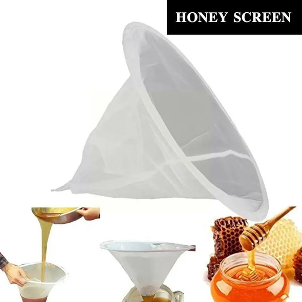 Honey Filter Funnel-shaped Honey Strainer Net Impurity Filter Cloth For Beekeeping Special Tools Garden Supplies Apiculture C3B3