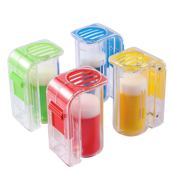 Bee Queen Marker Bottle Bee Mark Cage Plastic One Handed Marking Catcher With Plunger Plush Garden Beekeeping Supplies 1Pc