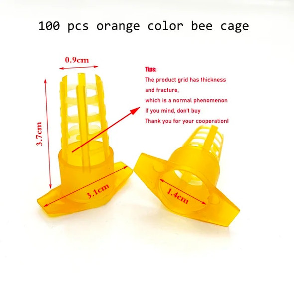100PCS Wholesale Beekeeping Queen Bee Rearing System Protection Cages Plastic Tools Supplies Larva Anti Bite Equipemnt Farm