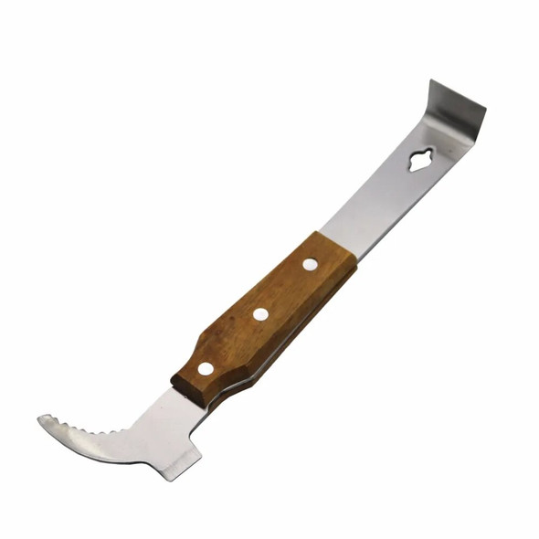 Wood Handle Honey Scraping Knife Multifunctional Hive Scraper Beekeeper Beekeeping Hive Tool Equipment Apiculture Supplies 1Pc