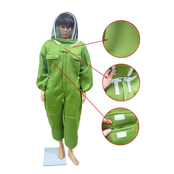 Beekeeping Suits Professional Grade Preferred 3D Air Cotton Fabric Bee Suits Beekeeper Suits Beekeeping Supplies