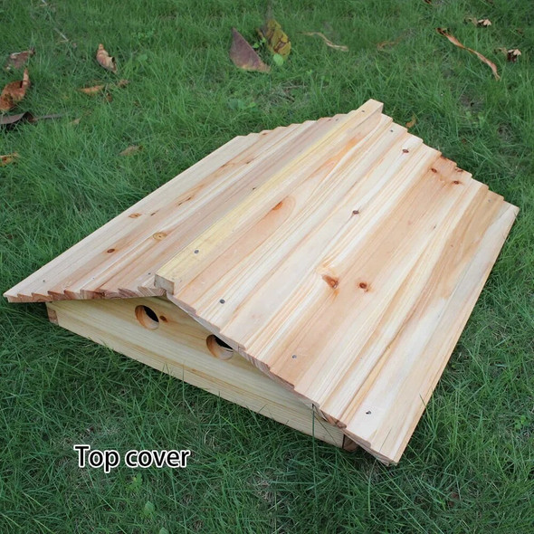 Wooden Bee Hive House with 7Pcs Nest Automatic Beekeeping Equipment Beekeeper Tool for Bee Hive Supply Honey Collection Tools