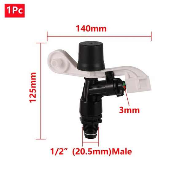 Rocker Nozzle 1/2" Male Thread Full Circle Rocker Spray Head Automatic Watering Device Garden Agriculture Irrigation Equipment