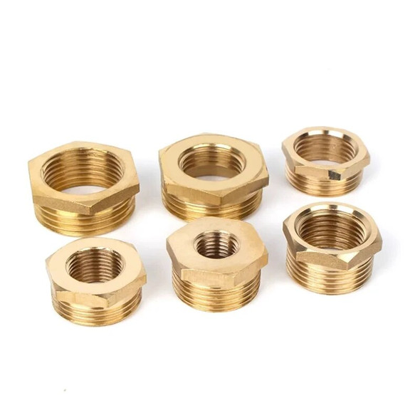 G3/4/1/1.2 Inch Brass Bushing Connector Inner And Outer Screw Reducing Pipe Joints Automatic Irrigation Equipment For Garden