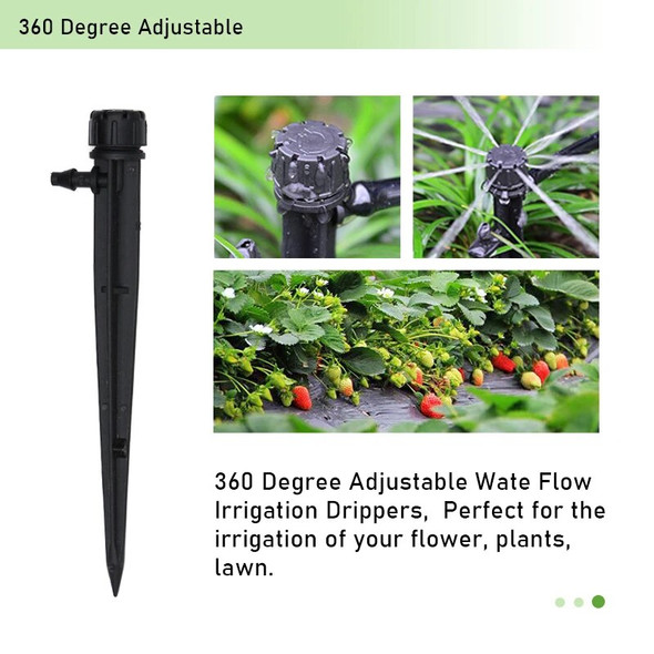 10/50Pcs 8 Hole Garden Sprinkler Watering Drip Dripper Adjustable Irrigation Dripper Automatic Watering Maintenance Equipment