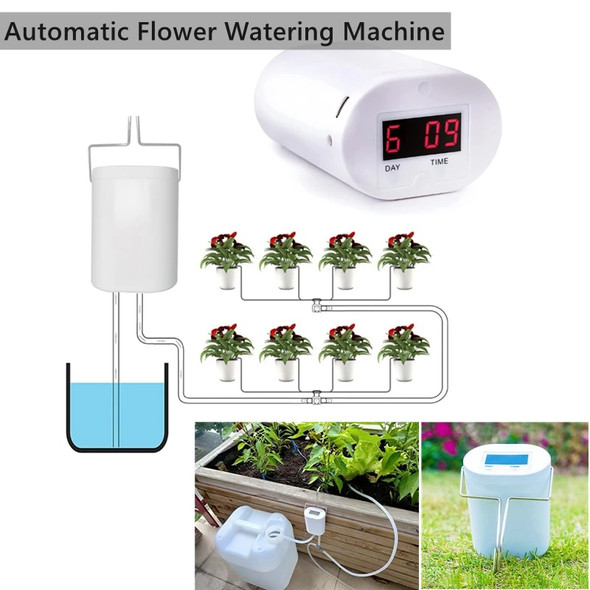 Garden Automatic Watering Equipment Water Pump Sprinkler Plant Drip Irrigation Tool Timer System Controller Home Watering Kits Garden Automatic Watering Equipment Water Pump Sprinkler Plant Drip Irrigation Tool Timer System Controller Home Watering Kits
