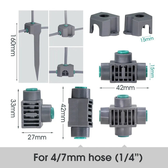 Garden 60W Self-Priming Pump Timer Mistsing Irrigation Kit for Greenhouse 1/4”Hose Sprayer Nozzle Automatic Irrigation Equipment Garden 60W Self-Priming Pump Timer Mistsing Irrigation Kit for Greenhouse 1/4”Hose Sprayer Nozzle Automatic Irrigation Equipment