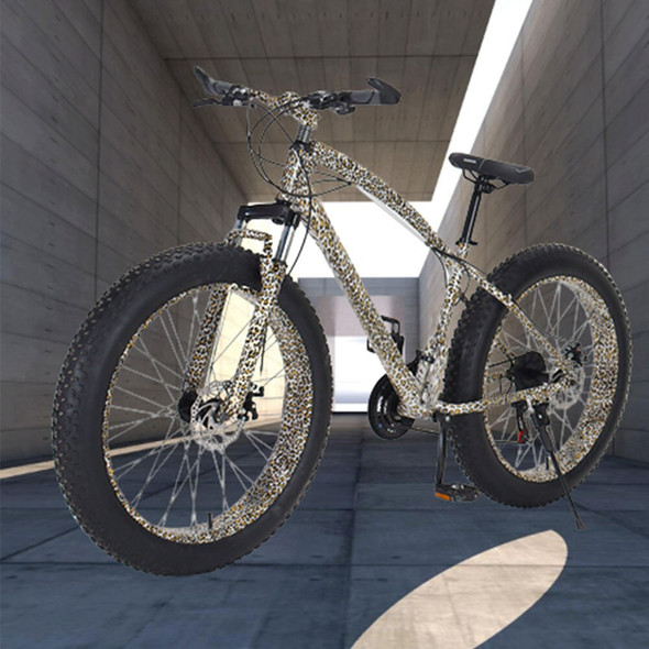 26 Inches 21 Speed Bicycle  Shock Absorption Snow Beach Off Road Bike