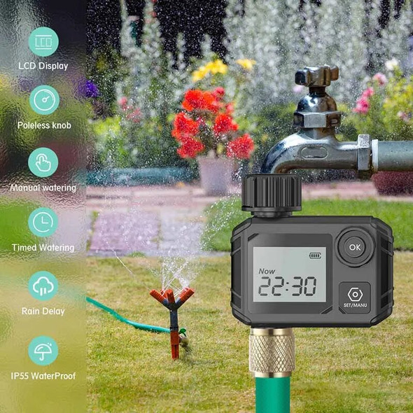 Large Screen Display Garden Watering Timer Irrigation Controller Digital Programmable Faucet Watering Irrigation System Large Screen Display Garden Watering Timer Irrigation Controller Digital Programmable Faucet Watering Irrigation System