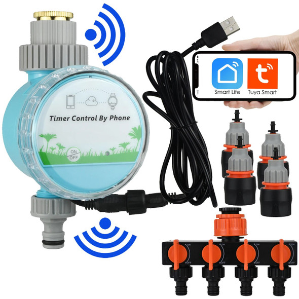 Sprycle WiFi Wireless Smart Water Timer Home Garden Automatic Irrigation Watering Remote Controller Outdoor for Greenhouse Plant Sprycle WiFi Wireless Smart Water Timer Home Garden Automatic Irrigation Watering Remote Controller Outdoor for Greenhouse Plant