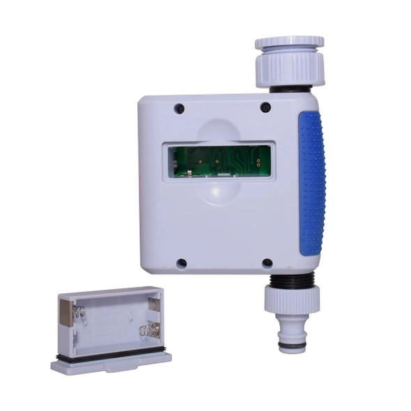 Big Dial&Large Screen LCD Automatic Electronic Water Timer Solenoid Valve Garden Irrigation Controller System Blue