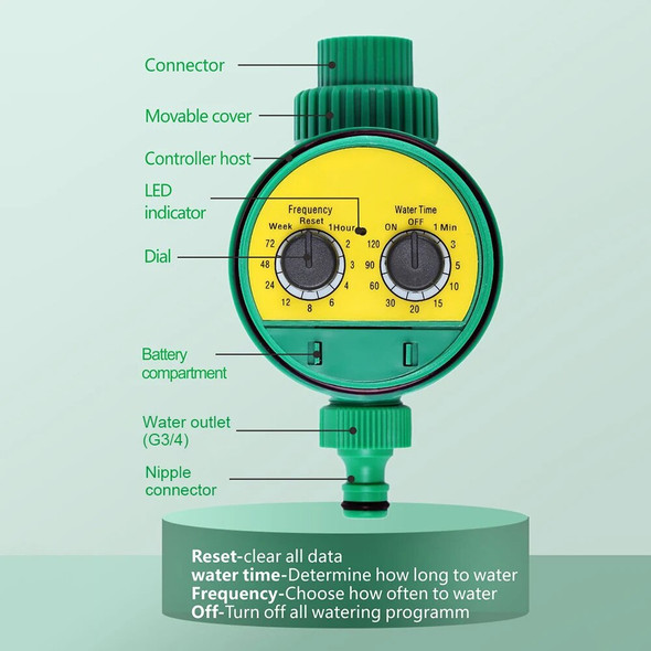 Electronic Watering Timer Garden Watering Irrigation Controller System Automatic Water Timer For Gardens Countyards Lawns