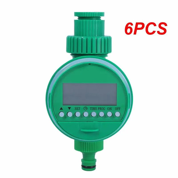 6PCS Garden Water Timer with 1/2/4-Way Hose Splitter Automatic Watering Irrigation Controller Adapter 4/7 8/11 16mm Hose