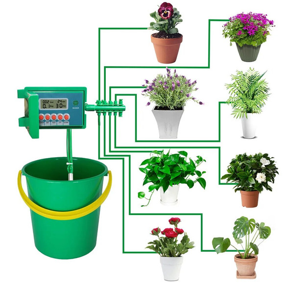 YL22018 Automatic Water Timer Electronic Ball-Valve Irrigation Controller For Garden Watering Timer System With LCD Display